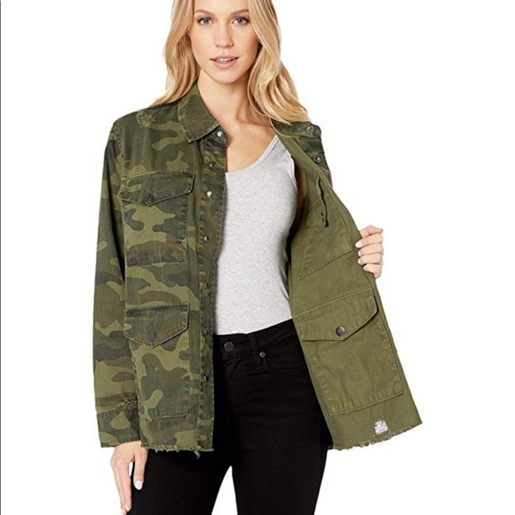 Blank NYC Jackets & Blazers - BlankNYC Olive/Camo Reversible Jacket in Army Brat